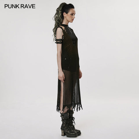 Das postapokalyptische Strickkleid im Techwear-Stil