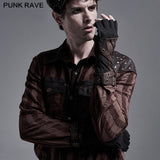 Steampunk-Strickhandschuhe