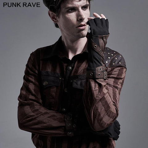 Steampunk-Strickhandschuhe