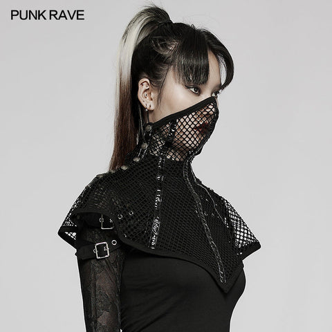 Goth Stylische Mesh-Gesichtsmaske