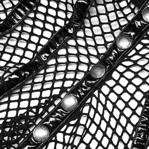 Goth Stylische Mesh-Gesichtsmaske