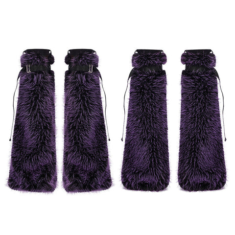 Punk cooles Mädchen haariger Beinwärmer