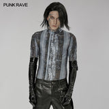 Punk-Lacklederhandschuhe