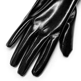 Punk-Lacklederhandschuhe