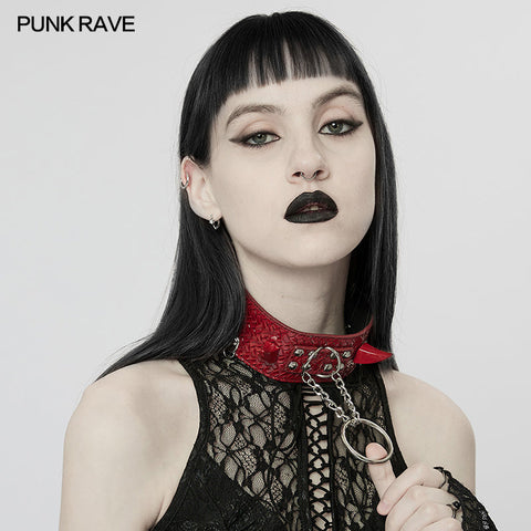 Punk-Wild-Python-Korn-Halsband