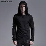 Einfaches dunkles Langarm-T-Shirt
