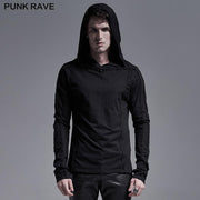 Einfaches dunkles Langarm-T-Shirt
