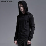 Einfaches dunkles Langarm-T-Shirt