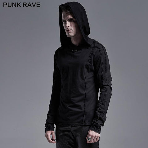 Einfaches dunkles Langarm-T-Shirt