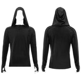 Einfaches dunkles Langarm-T-Shirt