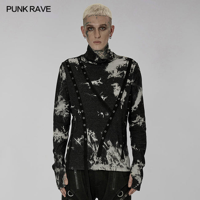 Punk-Batik-Pullover-T-Shirt