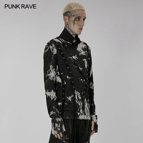 Punk-Batik-Pullover-T-Shirt