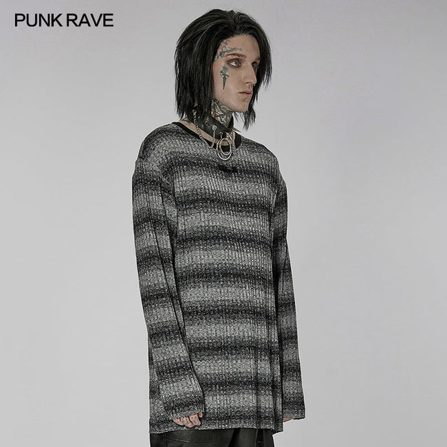Pullover mit Punk-Tagesstreifen
