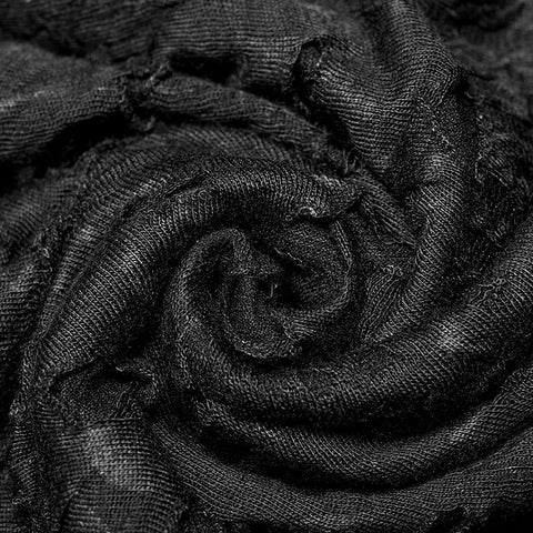 Goth-Strick-Langarm-T-Shirt mit Aufdruck