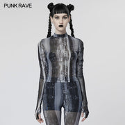 Das postapokalyptische Techwear Tight Mesh T-Shirt