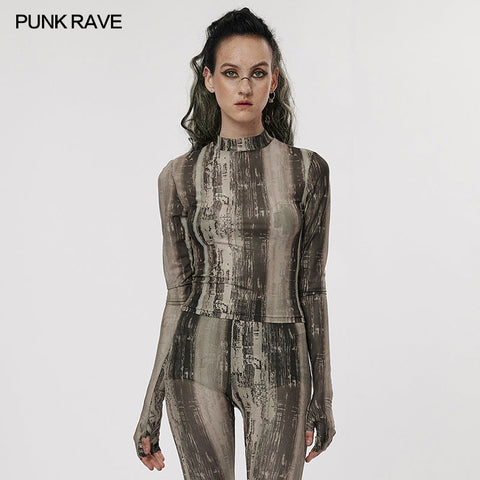 Das postapokalyptische Techwear Tight Mesh T-Shirt