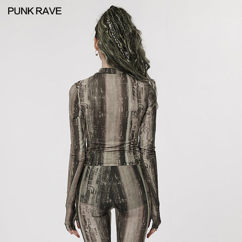 Das postapokalyptische Techwear Tight Mesh T-Shirt