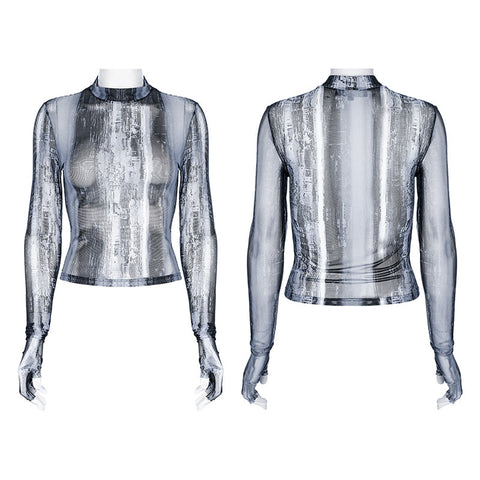 Das postapokalyptische Techwear Tight Mesh T-Shirt