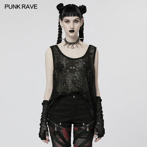 PUNK-Schädel-Tanktop