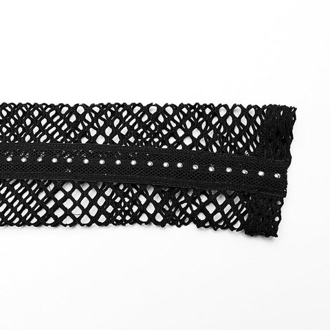 Punk Sexy elastisches Mesh-T-Shirt