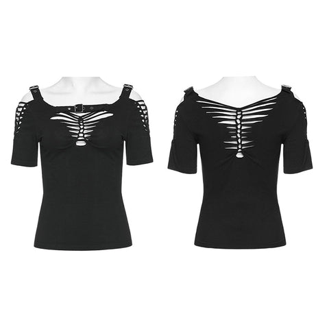 Punk gewebtes T-Shirt