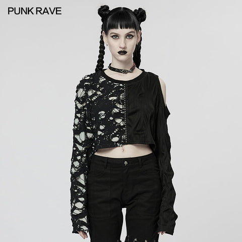 Gothic T-Shirt mit langen Ärmeln