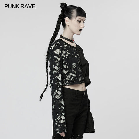 Gothic T-Shirt mit langen Ärmeln