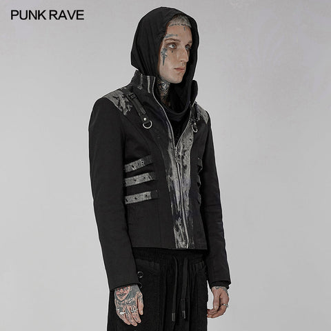 Punk-Batik-Kurzmantel
