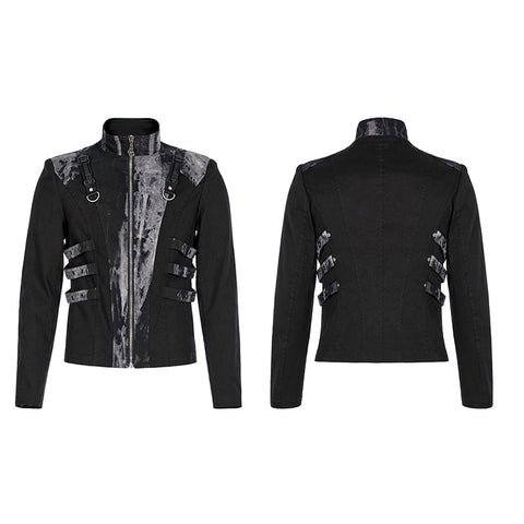 Punk-Batik-Kurzmantel