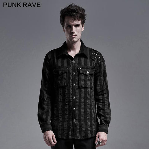 Steampunk gestreiftes Hemd