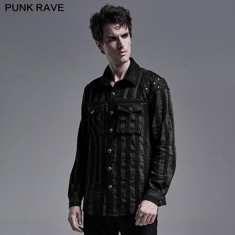 Steampunk gestreiftes Hemd