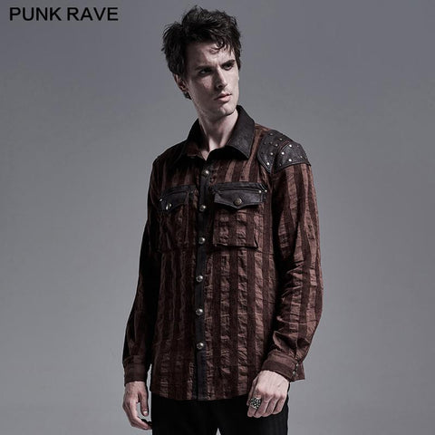 Steampunk gestreiftes Hemd