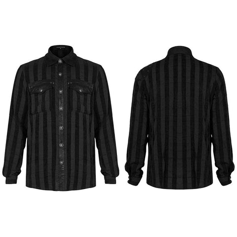 Steampunk gestreiftes Hemd