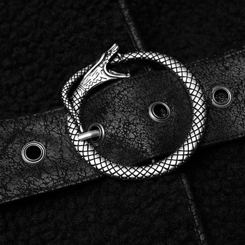 Gothic Daily Wear Fleece-Mantel mit Kapuze