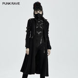 Punk-lässiger mittellanger Mantel