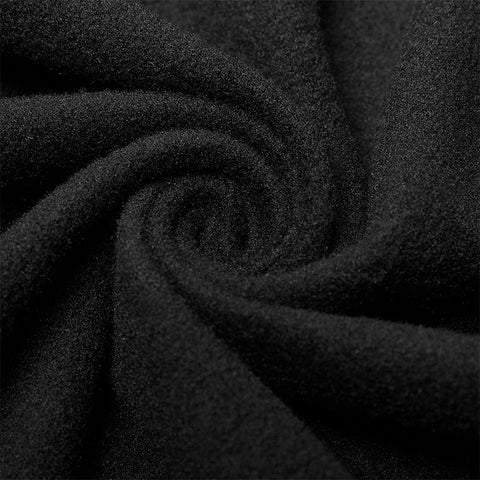 Gothic-Mantel mit mittlerer Länge aus Baumwolle