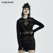 Punk gewebter Kurzmantel