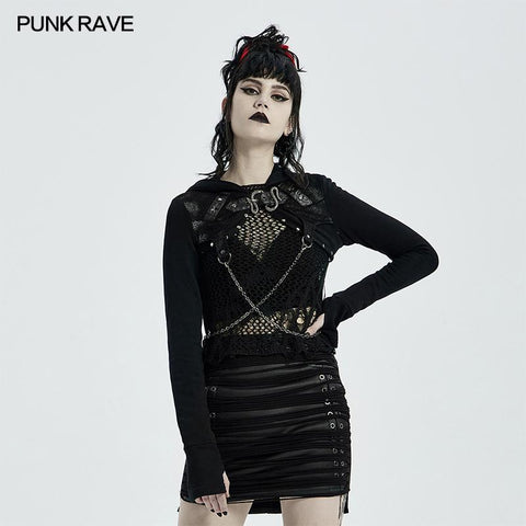 Punk gewebter Kurzmantel