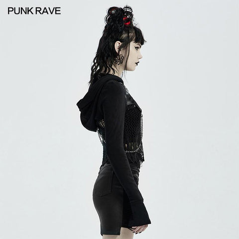Punk gewebter Kurzmantel