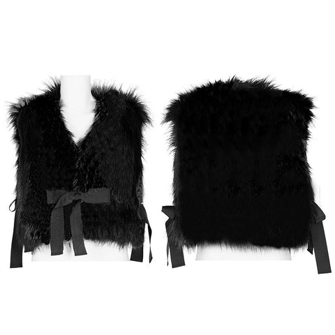 Punk-Wollmantel mit schwarzen Streifen