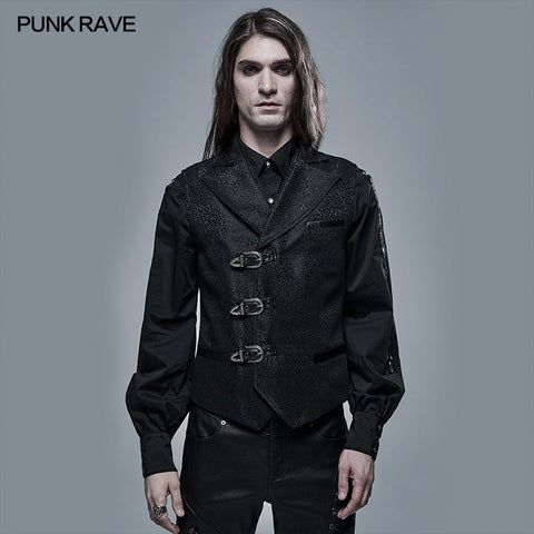 Gothic-Jacquardweste mit dunkler Textur