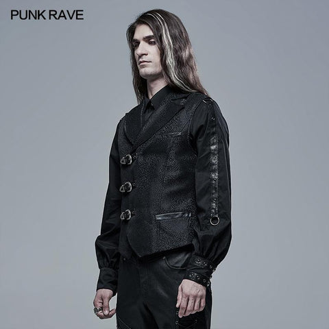 Gothic-Jacquardweste mit dunkler Textur