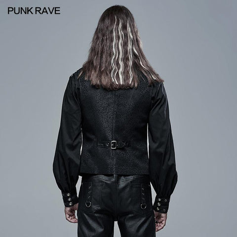 Gothic-Jacquardweste mit dunkler Textur