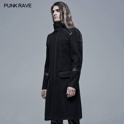 Gothic Einfache Wollstoffjacke