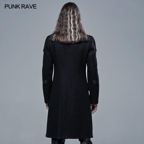 Gothic Einfache Wollstoffjacke