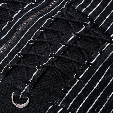 Punk Mittellange Jacke