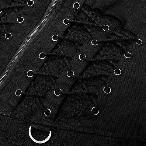 Punk Mittellange Jacke