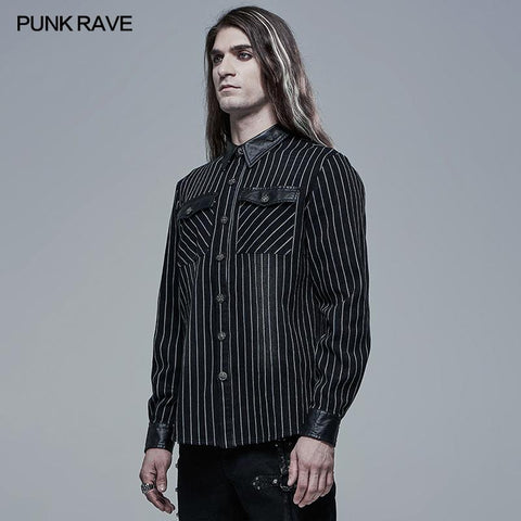 Stylisches gestreiftes Jeanshemd