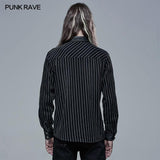 Stylisches gestreiftes Jeanshemd