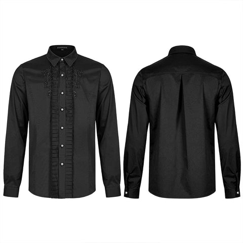 Goth-Applikation Langarm-Shirt